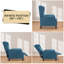 Fauteuil inclinable rembourré avec fonction de chaleur et de massage pour le salon-1801883303
