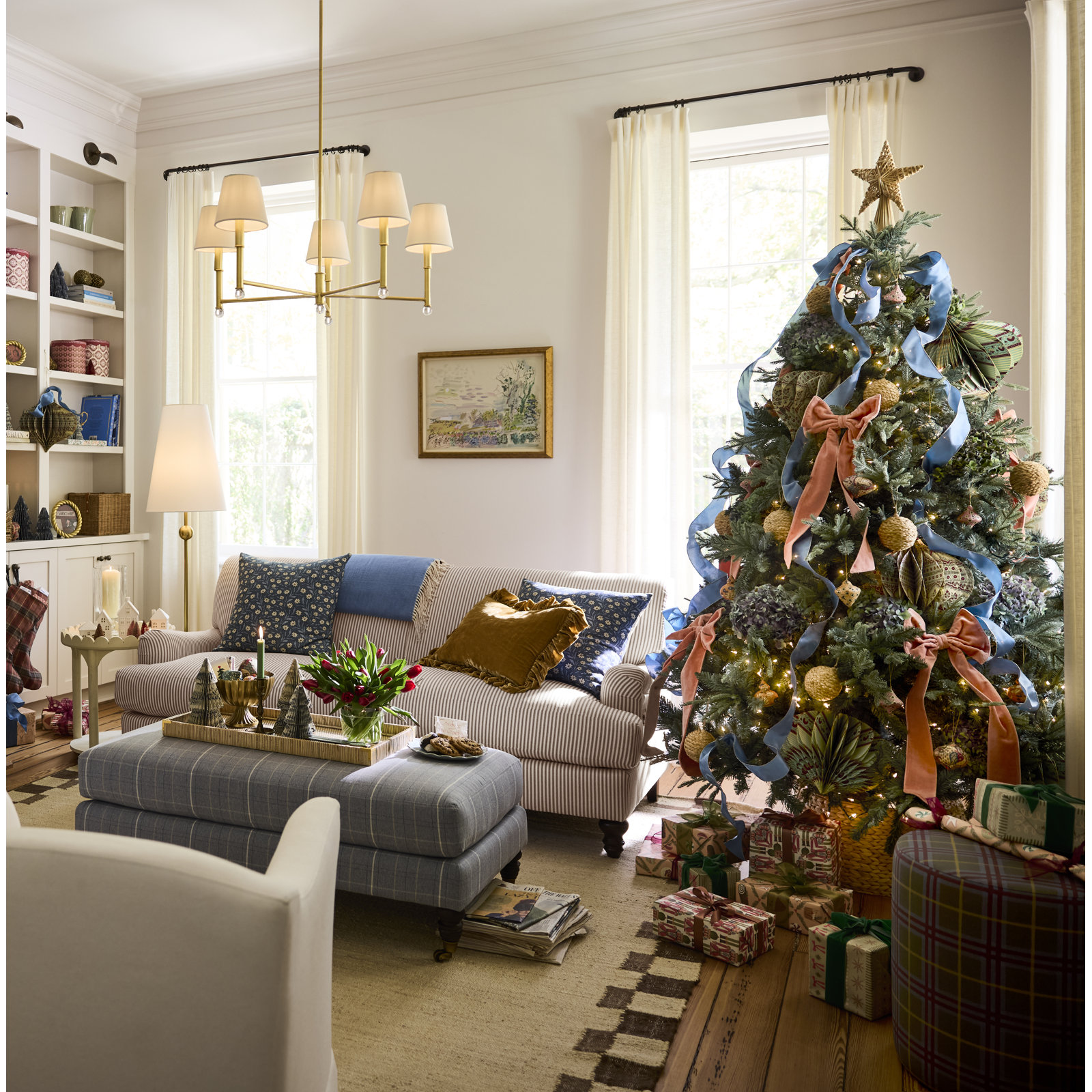 Majestic Prelit Mixed Tips Hinged Christmas Tree, 7'5"