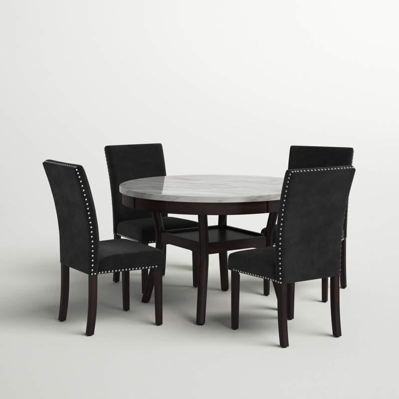 Ensemble repas pour 4 personnes Ebeling, Noir