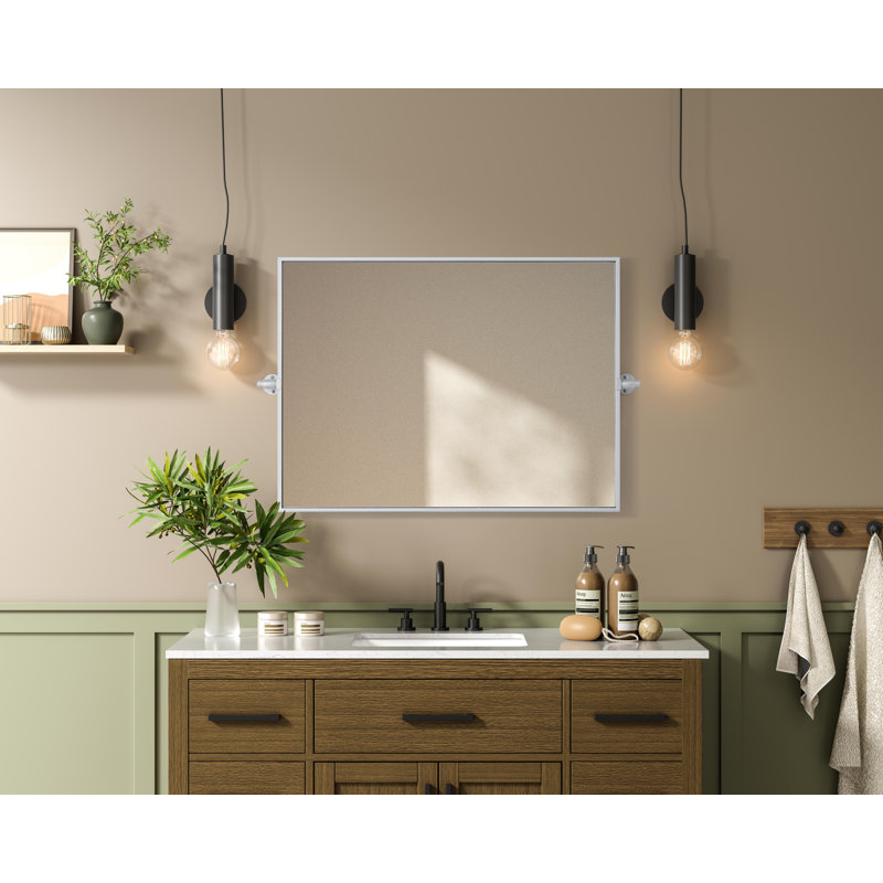 Miroir Amoura, Argent, 32 po x 24 po