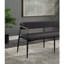Banc Jaramillo au fini chenille noir