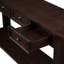 Console en bois de pin de 63 po avec 4 tiroirs et 1 tablette inférieure pour le couloir d'entrée