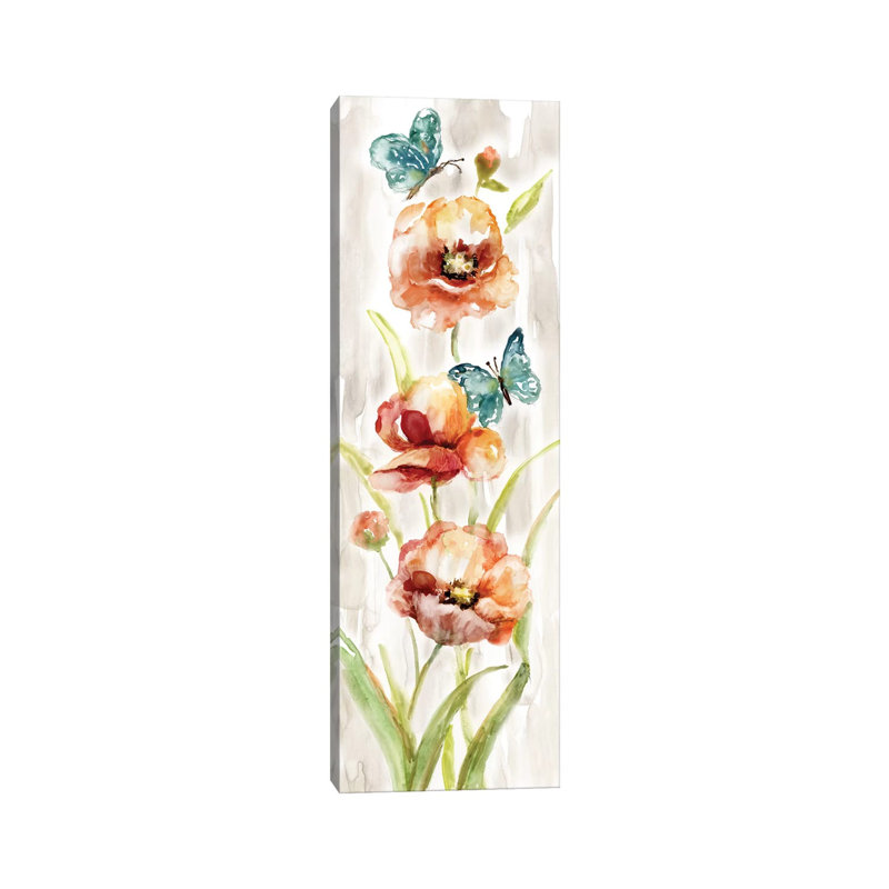 Butterfly Fantasy I by Nan - Panoramic Painting on Canvas, 182.88 cm H x 60.96 cm W, Wrapped Canvas