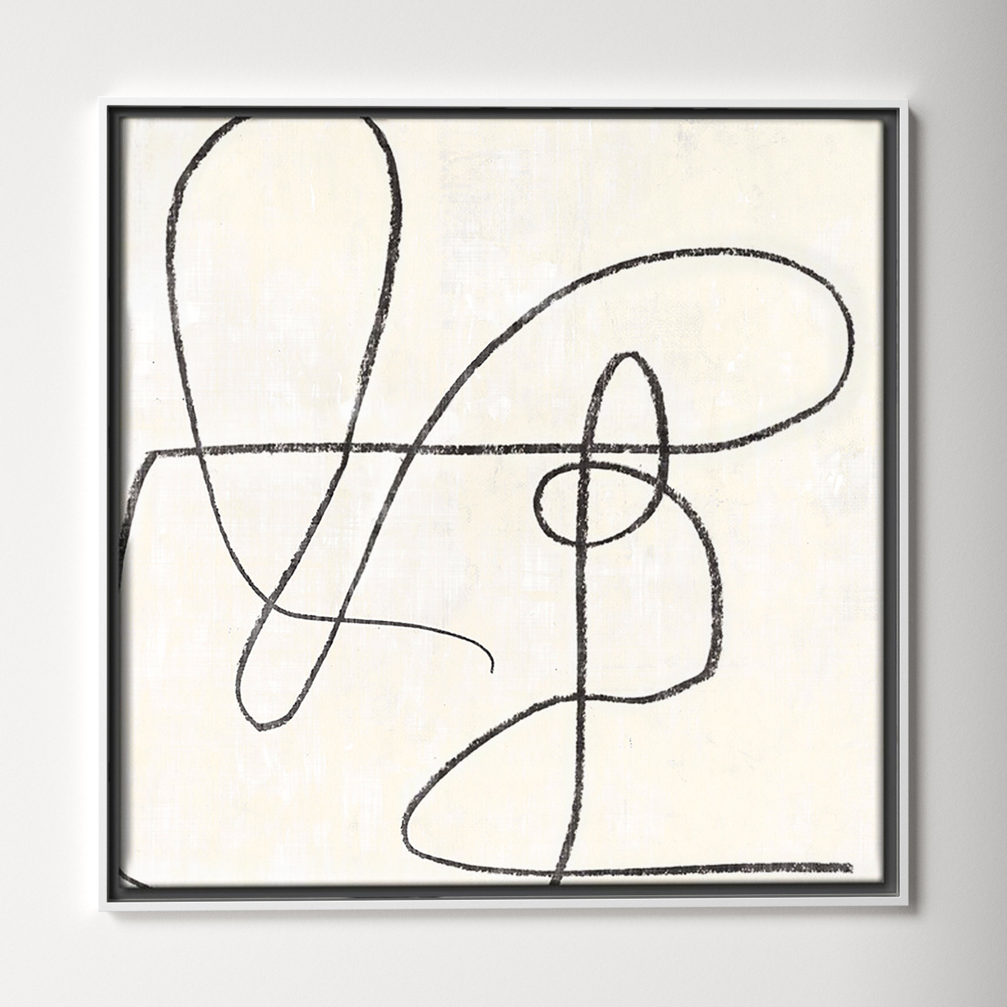 Juxtaposing, 31.5" H x 31.5" W, White