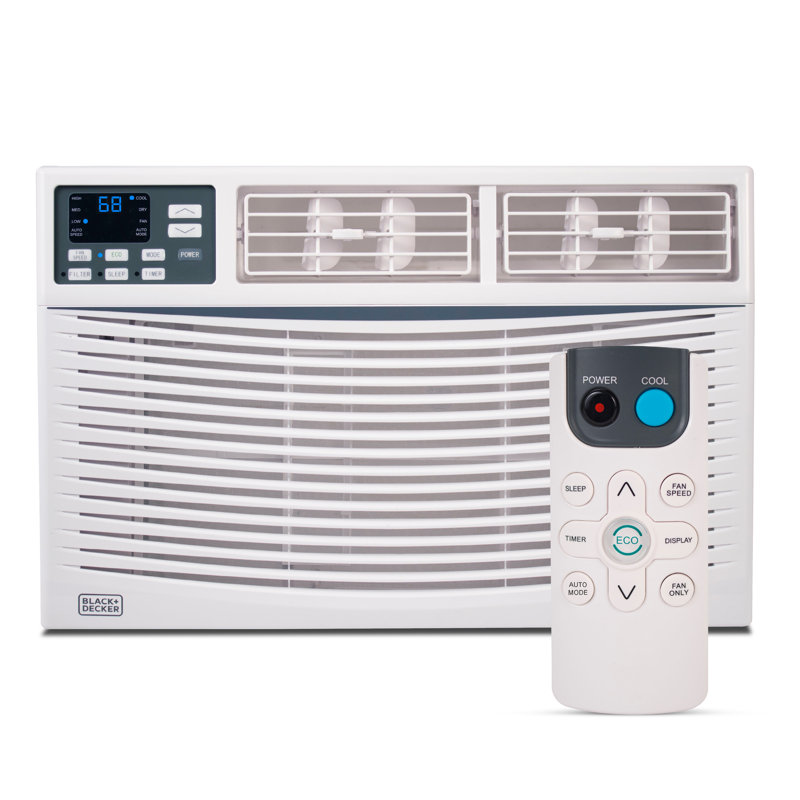 BWAC Series BLACK+DECKER 10,000 BTU Window Air Conditioner Unit, AC Cools Up to 450 Square Feet, White