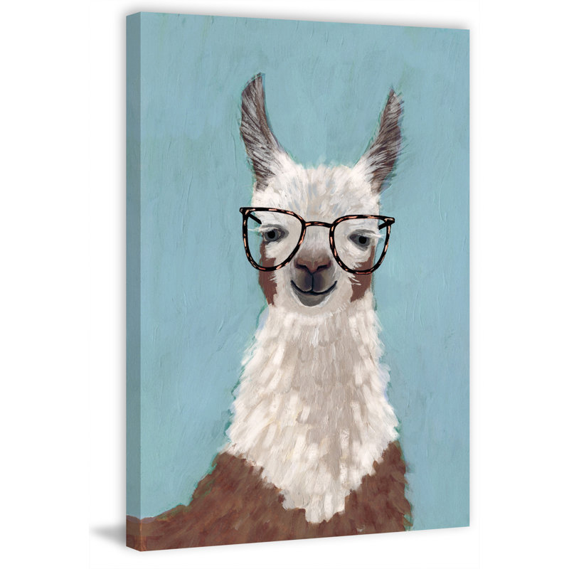 Hadria I Can See Llama, reproduction sur toile tendue, H 60 po x l 40 po