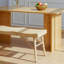 Banc en bois massif et canne Brylynn-1141866677