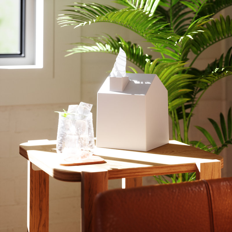 White House-Shaped Polypropylene Tissue Box Cover