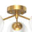 16.5''-3 Lights Modern Brushed Brass Iron Glass Cover Globe Semi Flush Mount Lighting for Living Room/Bedroom-1181795746