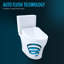 Toilette allongée deux pièces à double chasse 1,28 et 0,9 GPF TOTO® WASHLET® + Aquia IV® avec siège Auto Bidet S500e, blanc coton