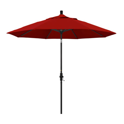 108 " W Octagonal Collapsible Sunbrella® Umbrella with Crank Lift Patio Umbrella