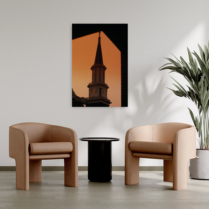 Low angle view of Christ Church in Old Town Alexandria Virginia USA 1 Piece Wrapped Canvas Wall Art, 91.44 cm H x 60.96 cm W