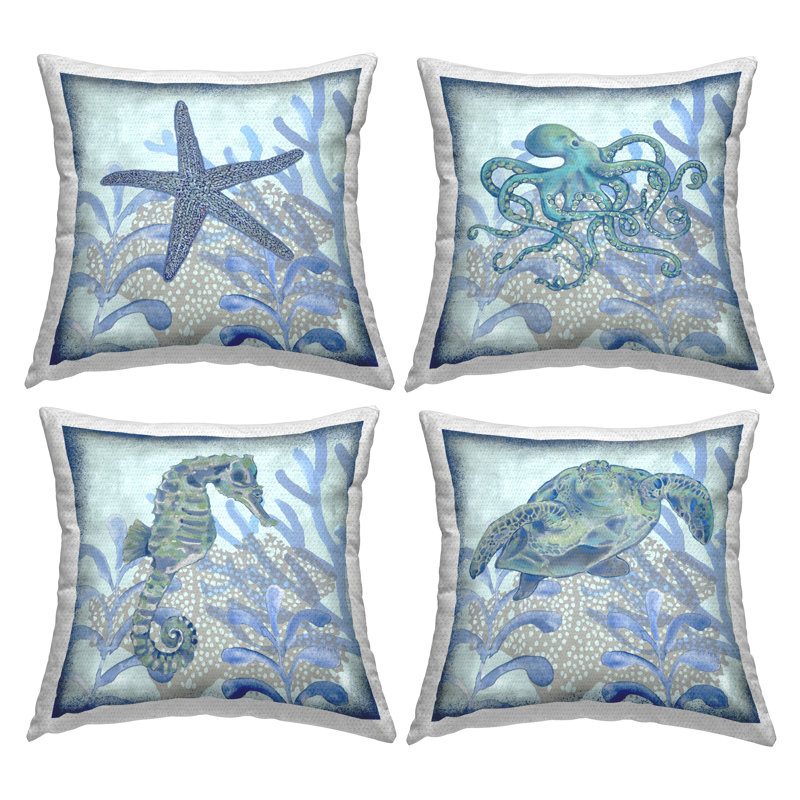Ensemble de coussins 4 pièces Blue Life