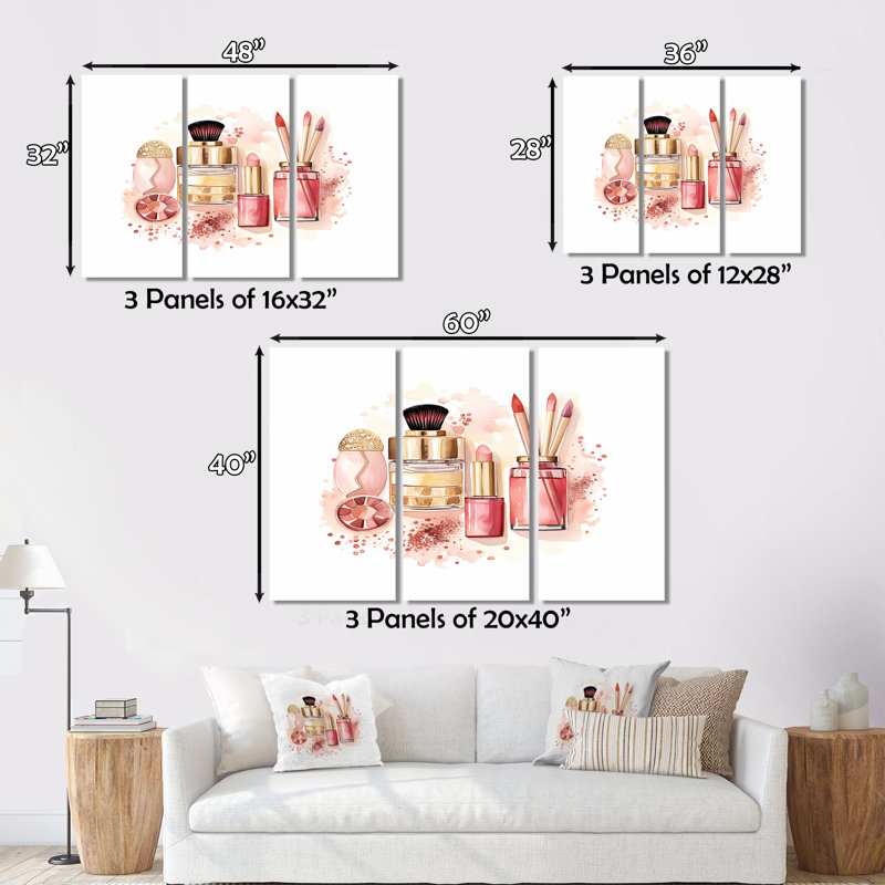 Aguiar - Toile de toilette, ensemble d'art mural, H 28 po x l 36 po x P 1 po