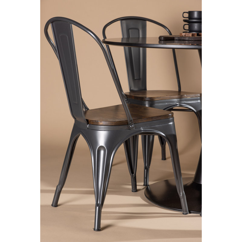 Torres 4 - Person Dining Set, Walnut, Walnut