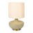 Textured Stoneware Table Lamp with Gold Base