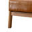 Azmi 26" Wide Transitional Traditional Faux Leather Accent Chair with Lumbar Pillow