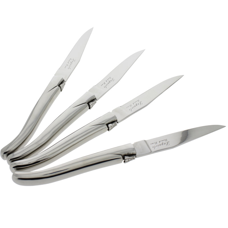Ensemble de 4 couteaux à steak en acier inoxydable French Home Laguiole Connoisseur