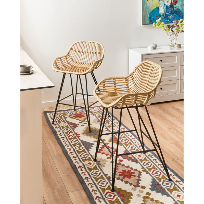 Counter Stool, Beige / Black