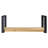 Utility 1 Piece Solid Wood Bracket Shelf
