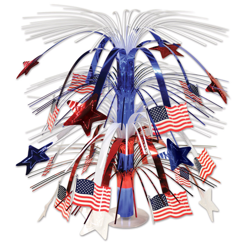 Pièce maîtresse en cascade patriotique flag