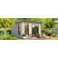 Powersheds 12 x 14ft Apex Log Cabin, Doors to the Right - 44mm