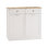 Stylish Dual-drawer White Mdf Trash Cabinet For Versatile Home Use