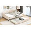 Lit de jour pleine grandeur avec capitonnage beige et gigogne simple - Robust & Choice complète la décoration intérieure