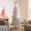 Cueillette de Noël 24 po H Pinecone argent