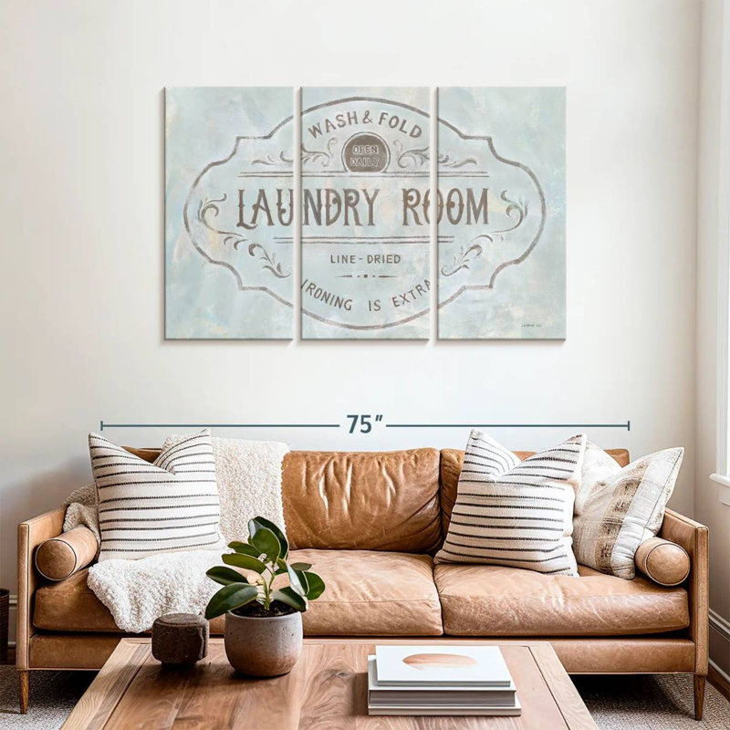 Plaque murale Kema Laundry Day, H 36 po x l 57 po