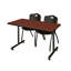 Table de formation en T Nick Nick, chaises empilables 2 M-32701884-32701887-72466080