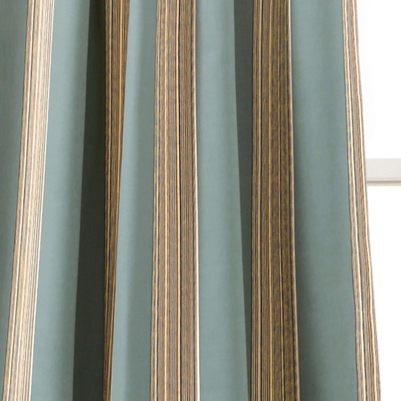 Julia Stripe Light Filtering Window Curtain Panel Pair,(Blue/Pack Of 2)