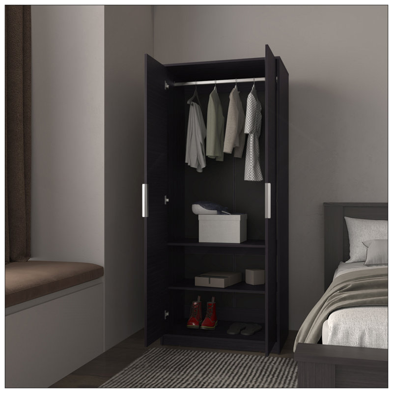Armoire Trappe Eco, chambre, noir