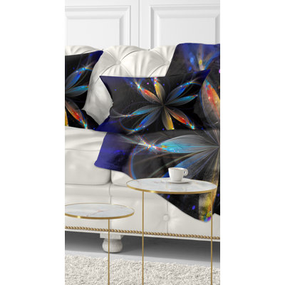 Coussin lombaire en fleur abstraite floral