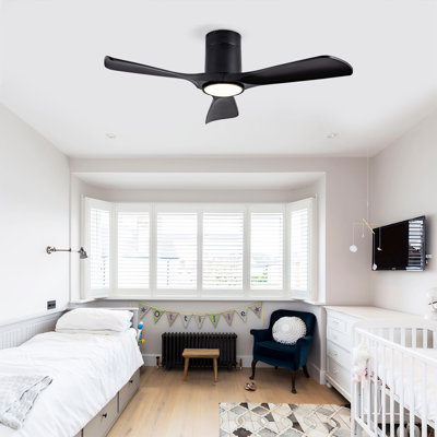 Ventilateur de plafond encastré avec lumières 42 pouces avec télécommande