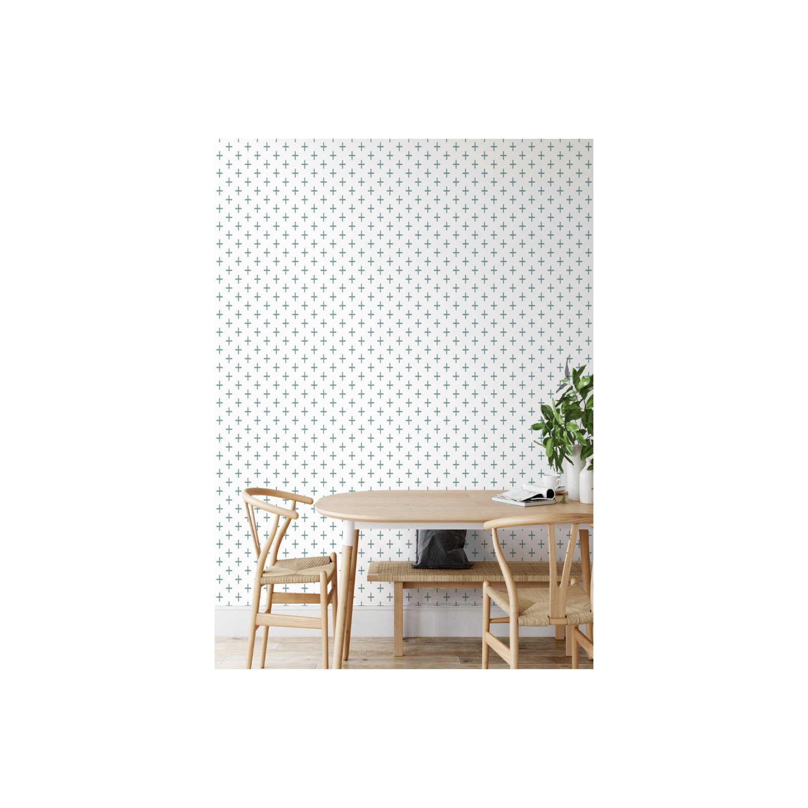 Addition Peel & Stick Wallpaper Roll, Mineral Blue, Non-pasted
