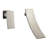 SUMERAIN Bathroom Vanity Faucet, Left Hand Lavatory Faucet, Wall Sink Faucet with Waterfall Spout-82567930