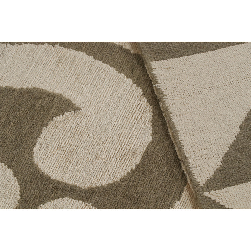 Rug & Kilim's Art Deco Style Rug In Beige-Brown Geometric Patterns "Kaleidoscope"