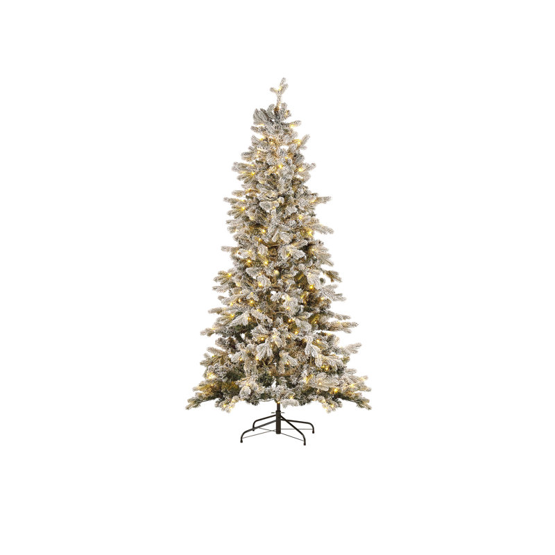 6.89' H Lighted Artificial Spruce Christmas Tree