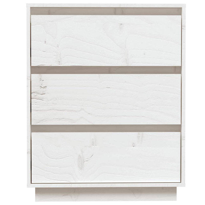 Genis 60cm Solid Wood Sideboard, White