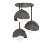 Brooklyn 3 - Light Double Shade Semi Flush Mount