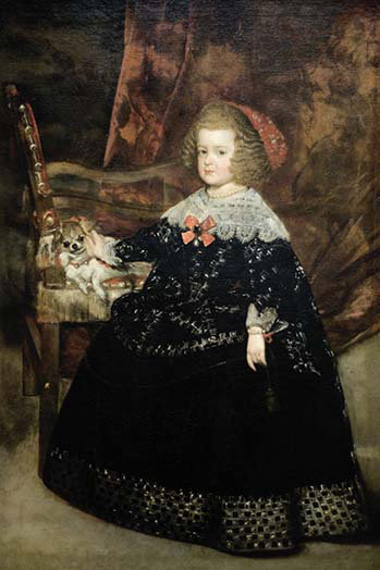 Reproduction d’art de l’espagne maria theresa, H 36 po x l 24 po x P 1,5 po