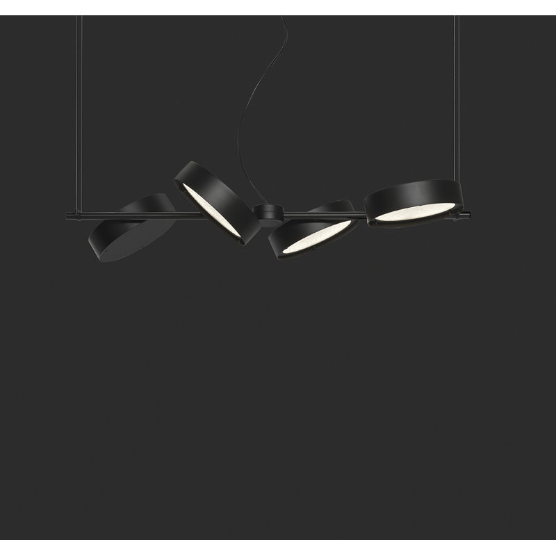 Berlin 4 - Light LED Pendant, Matte Black