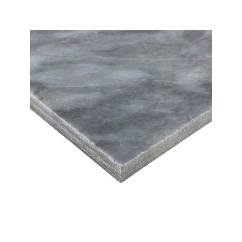 Dark Gray Marble Polished 12×24 Field Tile, Gray/Silver