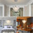 Kimoya 1-Light Mini Crystal Chandelier Pendant Light, Height Adjustable, Unique Modern Ceiling Light Fixtures Silver Hanging Crystal Chandeliers for Hallway Bedroom-1443551853