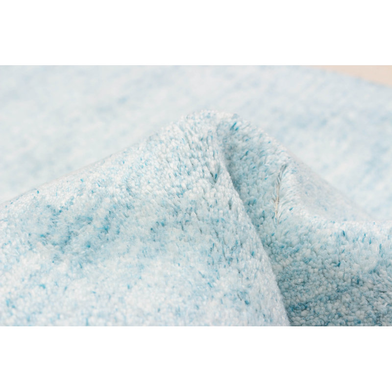 Tapis bleu Kashkuli Gabbeh 2 pi 7 po x 12 pi 0 po
