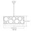 Luminaire suspendu 5 lumières Kendall-90069476