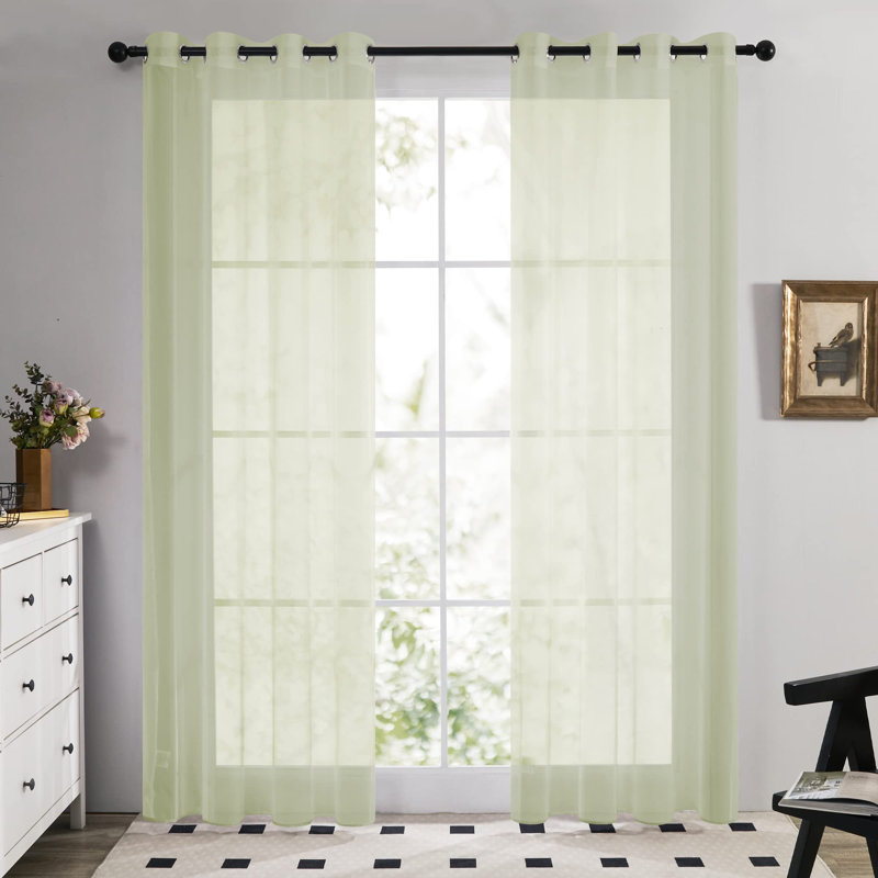 Doveton Blackout Curtain Pair, Matcha Green, 140cm W x 138cm D