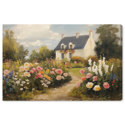 Art floral sur toile Floral Welcome Art par Art Remedy