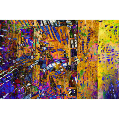 Random Background Digital Collage Or Design Wall Paper-stock - Wrapped Canvas Print